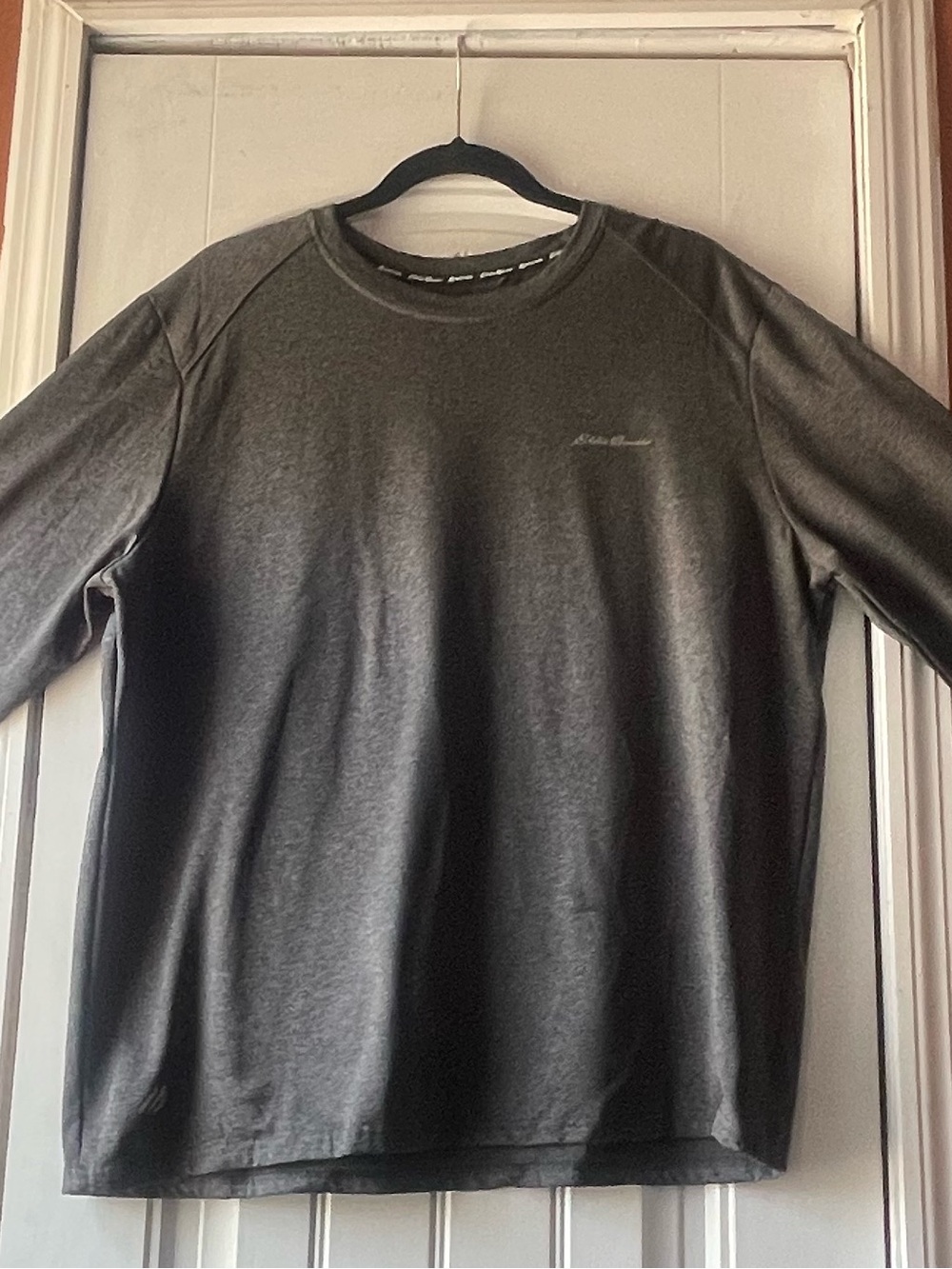 Eddie Bauer Men's Long-Sleeve Crew Shirt - Charcoal